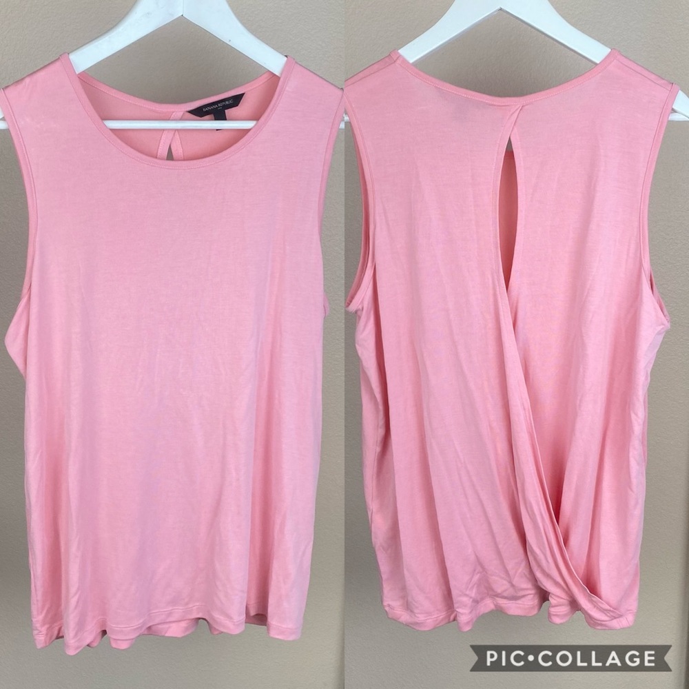 Banana Republic Crossover Open Back Tank Top